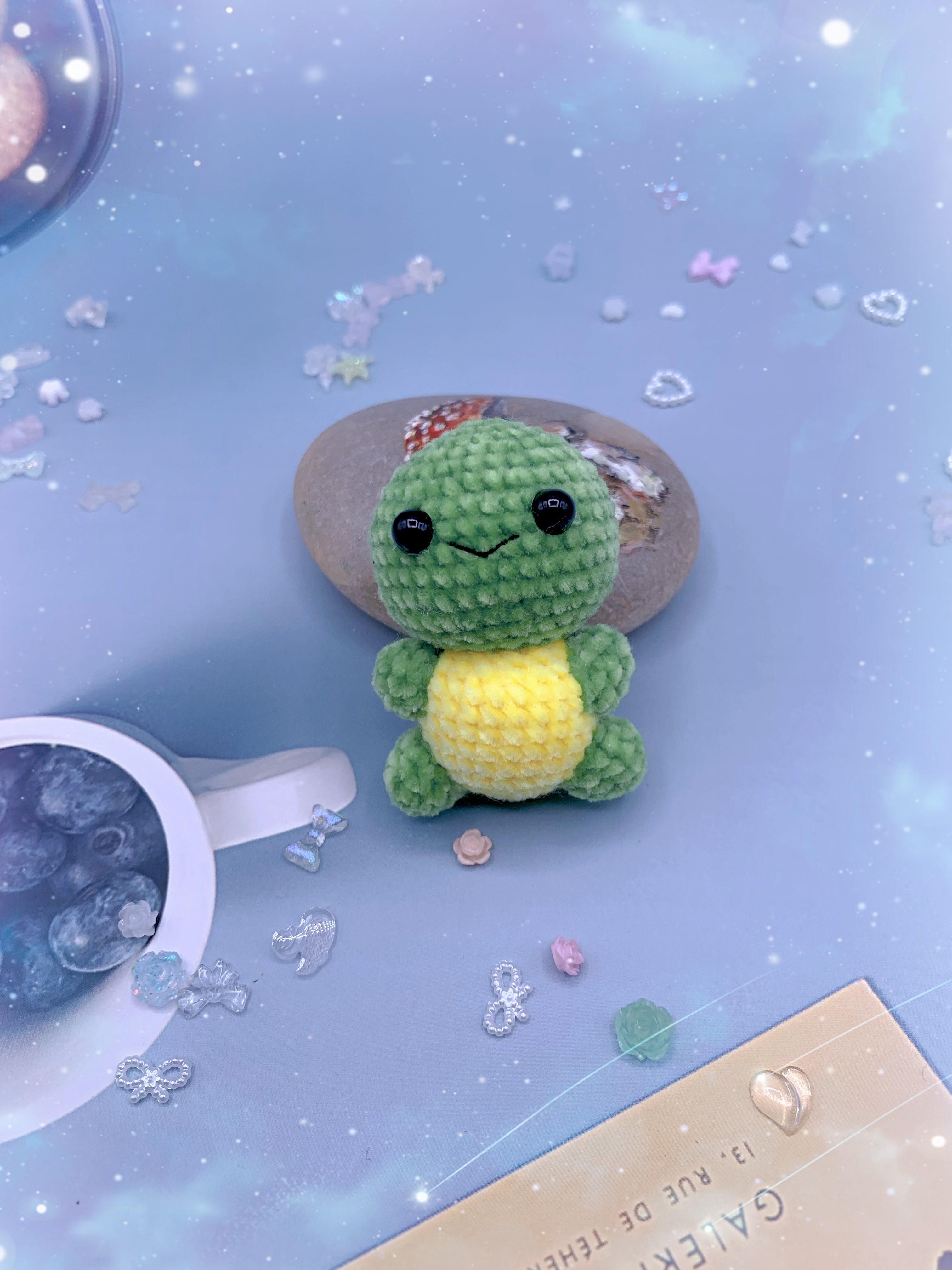 Handcrafted Crochet Keychain Ornament - Mini Turtle – Mrs Handcrafted Crochet Keychain Ornament - Mini Turtle – Mrs