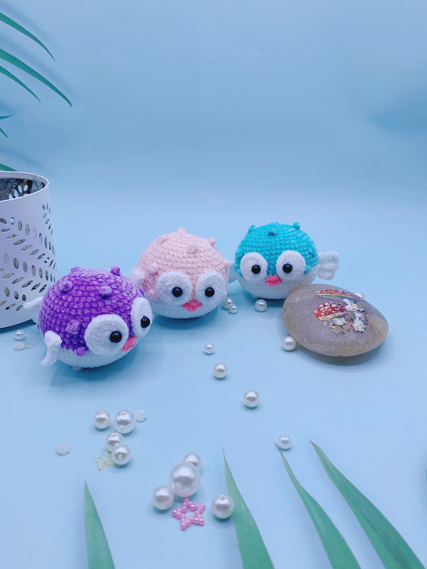 Handcrafted Crochet Pufferfish Keychain - A Special Gift 🐡