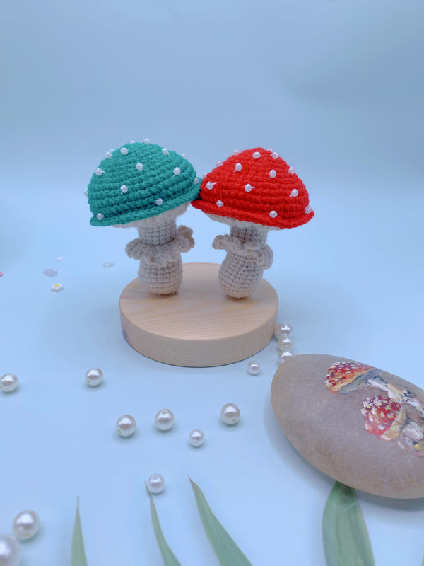 Handcrafted Mushroom Keychain Decoration - A Unique Gift