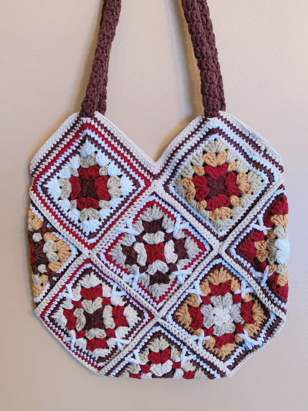 Handcrafted Granny Square Single Shoulder Bag