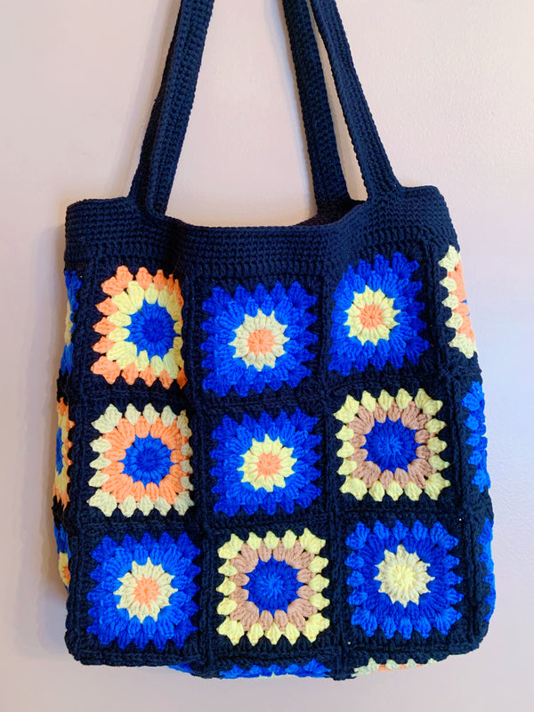 Handcrafted Granny Square Single Shoulder Bag