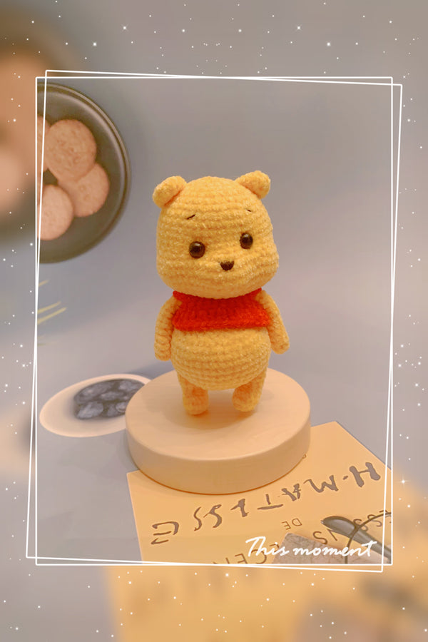 Adorable Handcrafted Crochet Keychain Ornament - Little Bear