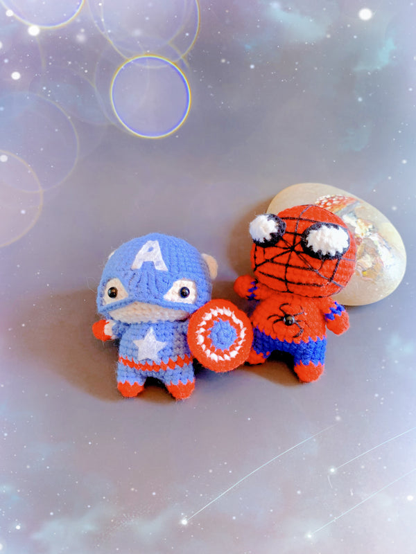 Marvel Heroes Handmade Crochet Keychain Hanging Decoration