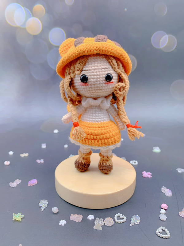 Handcrafted Crochet Doll - Little Girl