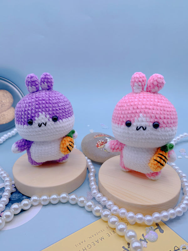 Handcrafted Crocheted Radish Bunny - Adorable Amigurumi for All Ages