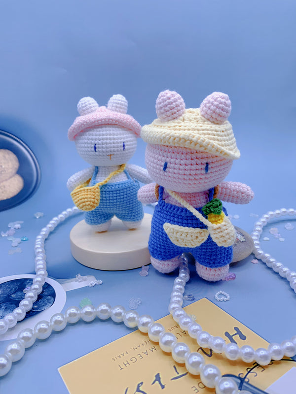 Handcrafted Crochet Bunny Brothers