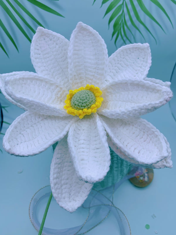 Handcrafted Crochet Lotus for Home Decoration